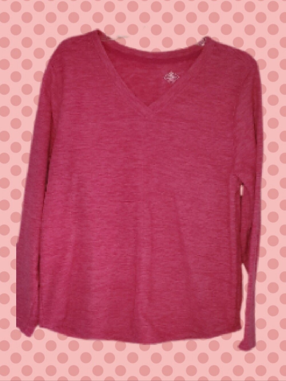LIKE NEW women's St. John's Bay fleece v-neck Rose Pink large